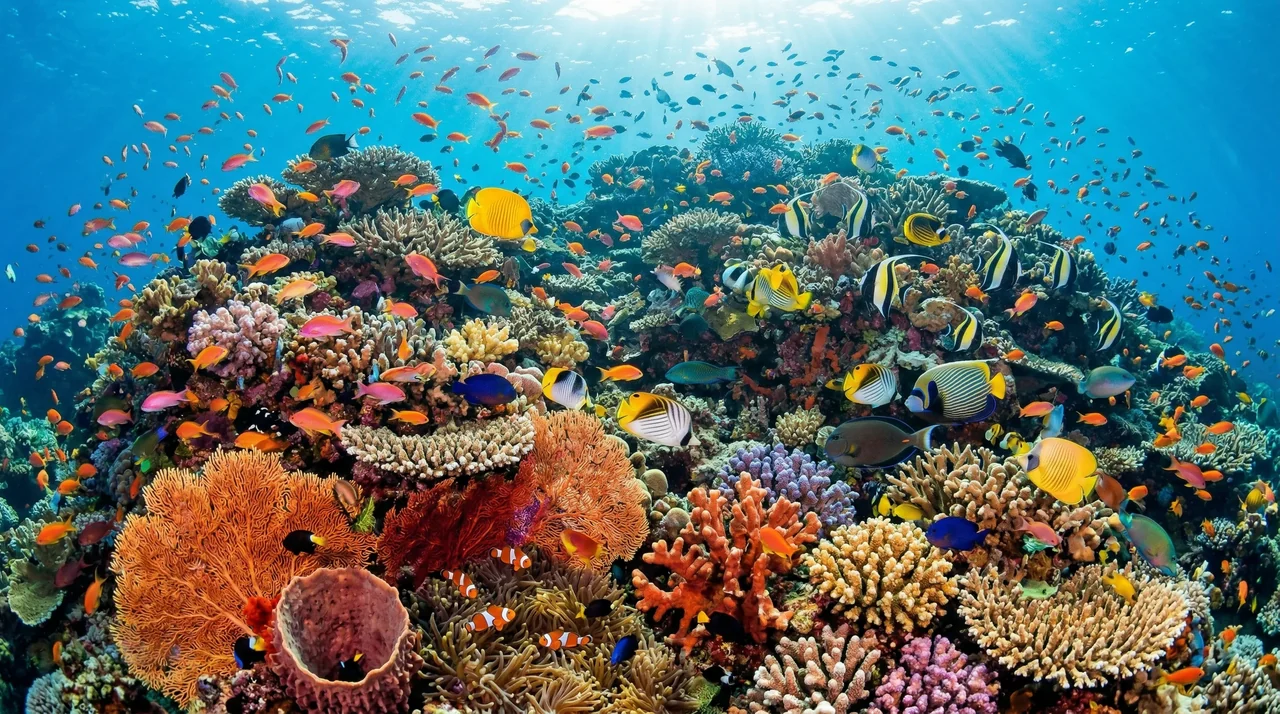 Coral reef as an analogy for dense inventive environments